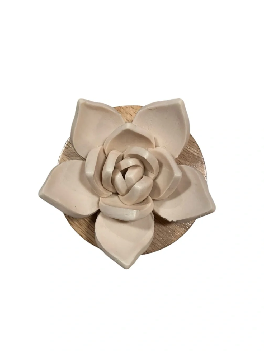Pale Pink and Cream Floral Porcelain Passive Scent Diffuser
